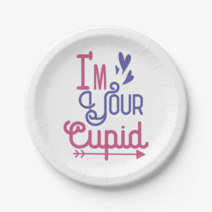 Couple Gift I Am Your Lovely Cupid Paper Plate
