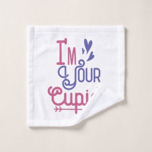 Couple Gift I Am Your Lovely Cupid Wash Cloth