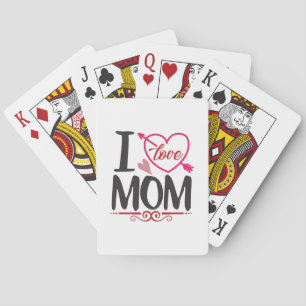 Couple Gift I Love Mum Playing Cards