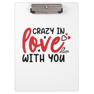 Couple Gift In Love With You Clipboard