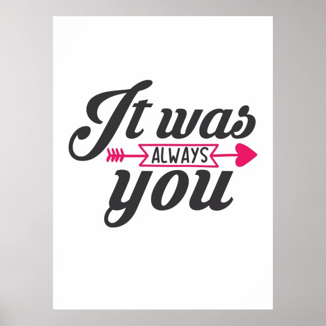 Couple Gift It Was Always You Poster (Front)