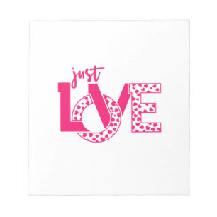 Couple Gift Just Love Notepad