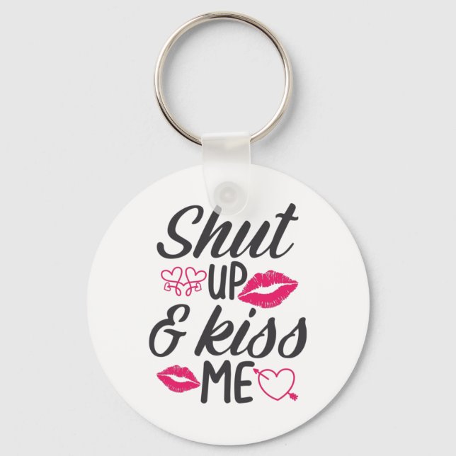 Couple Gift Kiss Me Key Ring (Front)