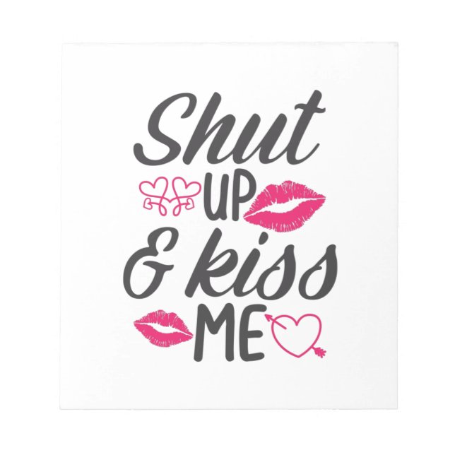 Couple Gift Kiss Me Notepad (Front)