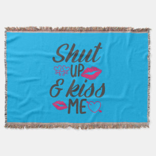 Couple Gift Kiss Me Throw Blanket