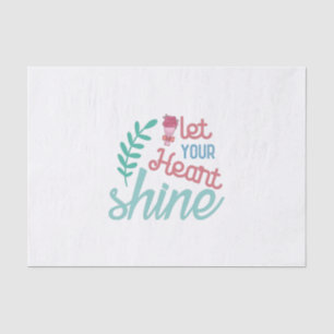 Couple Gift Let Your Heart Shine Tissue Paper