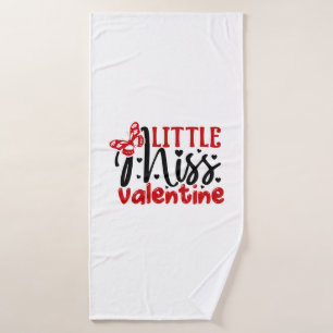 Couple Gift Little Miss Valentine Bath Towel