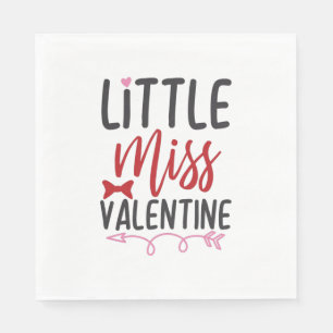 Couple Gift Little Miss Valentine Napkin