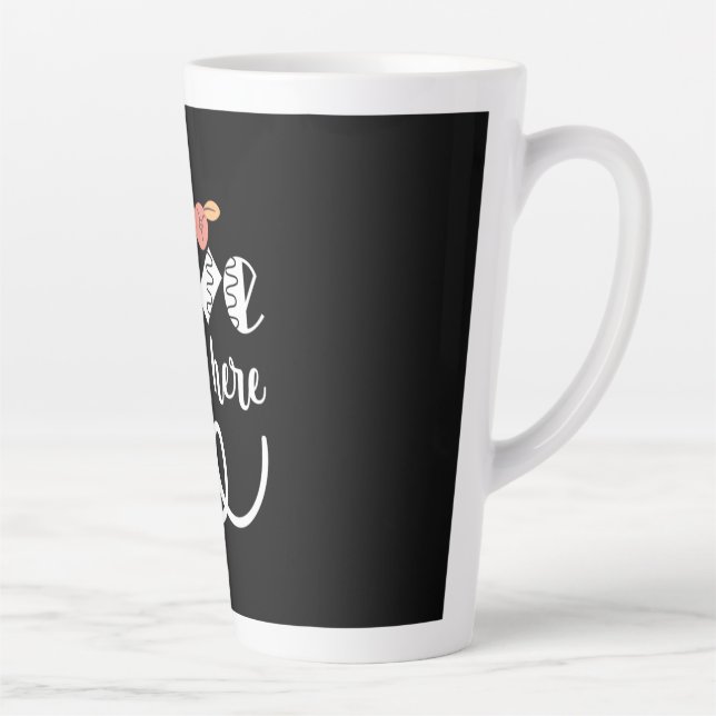 Couple Gift Love Grows Here Latte Mug (Right)