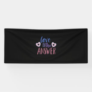 Couple Gift Love Is The Answer Banner