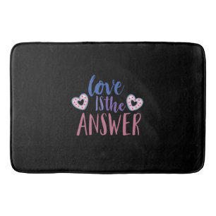 Couple Gift Love Is The Answer Bath Mat