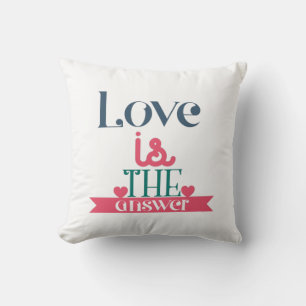 Couple Gift Love Is The Answer Cushion