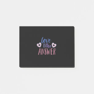 Couple Gift Love Is The Answer Post-it Notes