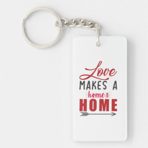 Couple Gift Love Makes A Home Key Ring