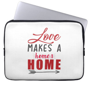 Couple Gift Love Makes A Home Laptop Sleeve