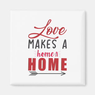 Couple Gift Love Makes A Home Magnet