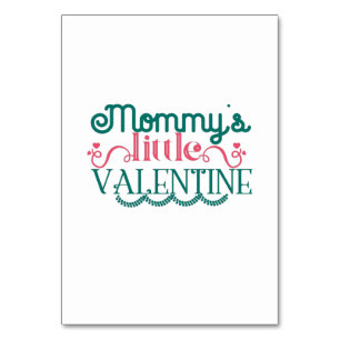 Couple Gift Mummy's Little Valentine Table Number