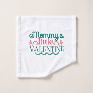 Couple Gift Mummy's Little Valentine Wash Cloth