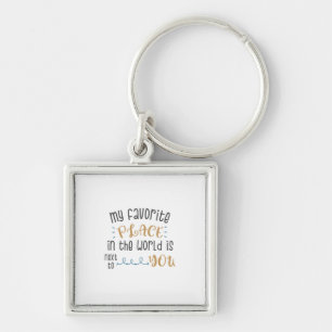 Couple Gift My Favourite Place Is Next To You Key Ring