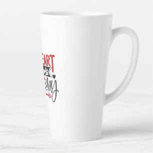 Couple Gift My Heart Belongs To Mummy Latte Mug