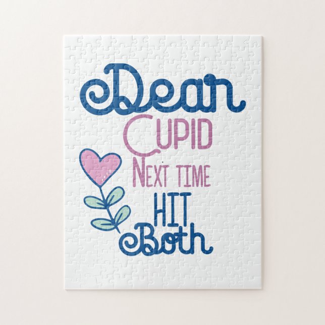 Couple Gift Next Time Hit Both Jigsaw Puzzle (Vertical)
