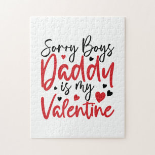 Couple Gift Sorry Daddy Is My Valentine Jigsaw Puzzle