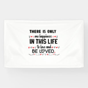 Couple Gift There Is Only One Happiness Banner