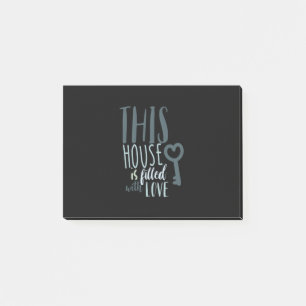 Couple Gift This House Is Filled With Love Post-it Notes