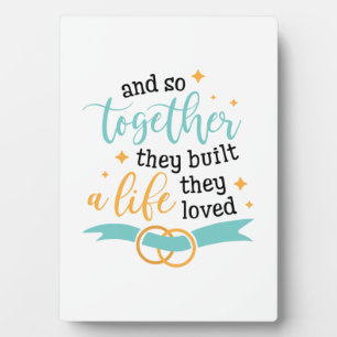 Couple Gift Together They Built A Life Plaque