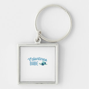 Couple Gift Valentine Babe Flowers Key Ring