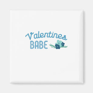 Couple Gift Valentine Babe Flowers Magnet