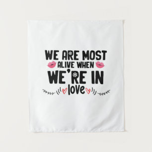 Couple Gift We Are In Love Tapestry