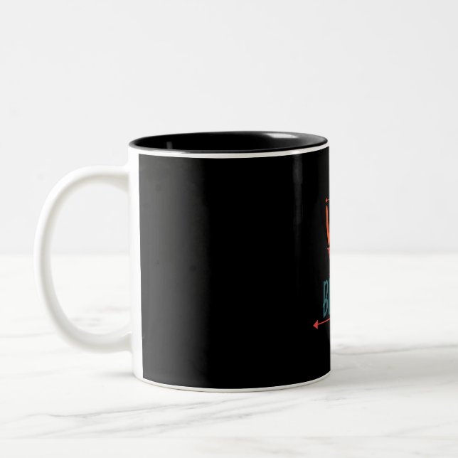 Couple Gift Will You Be Mine Two-Tone Coffee Mug (Left)