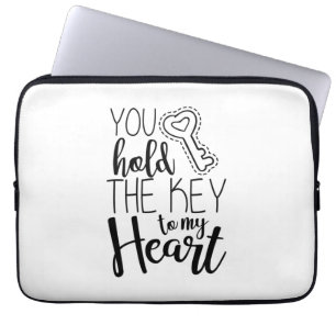 Couple Gift You Hold The Key To My Heart Laptop Sleeve