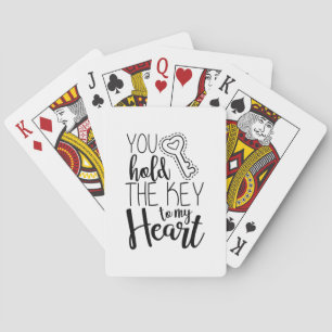 Couple Gift You Hold The Key To My Heart Playing Cards