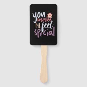 Couple Gift You Make Me Feel Special Hand Fan