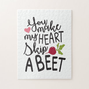 Couple Gift You Make My Heart A Beet Jigsaw Puzzle