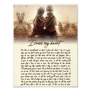 Couple Gifts For My Soulmate I Cross My Heart Photo Print