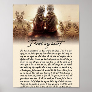 Couple Gifts For My Soulmate I Cross My Heart Poster