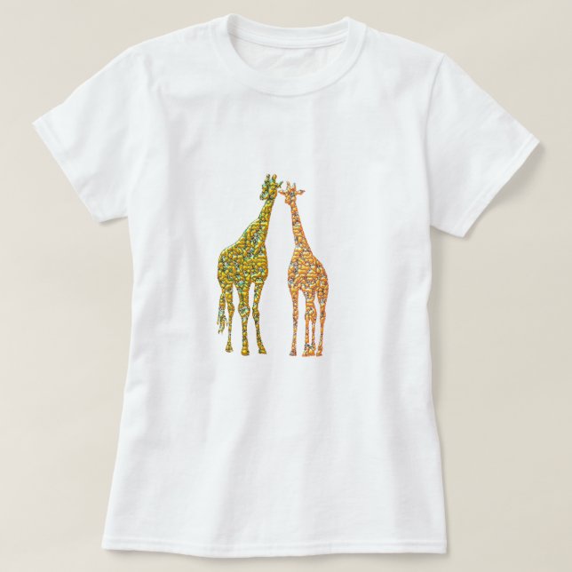 Couple Giraffe T-Shirt (Design Front)