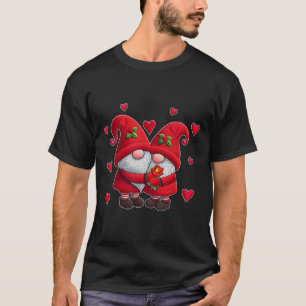 Couple Gnomes Valentine's Day Hearts Costume Gnome T-Shirt
