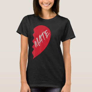 Couple Half Heart Soulmate Valentines Partners 2pc T-Shirt