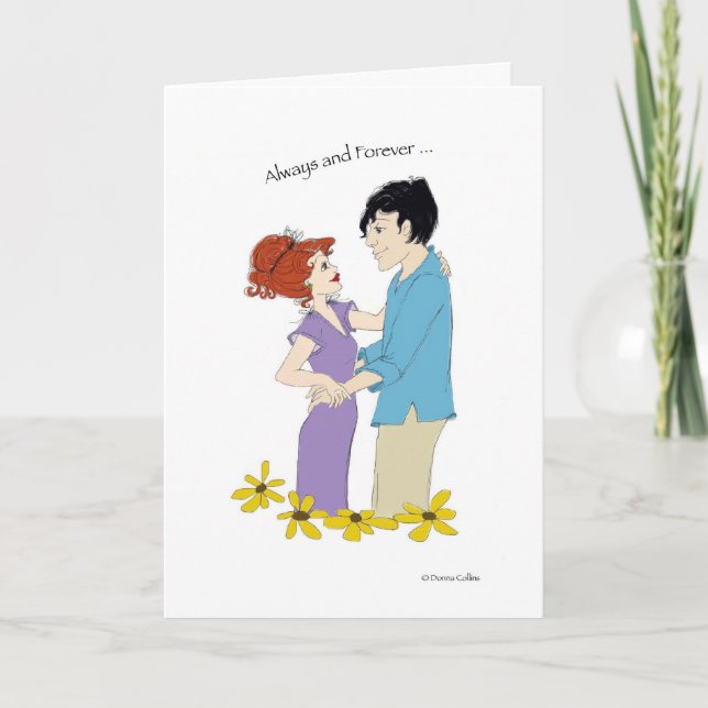 Couple Happy Anniversary Card (Front)