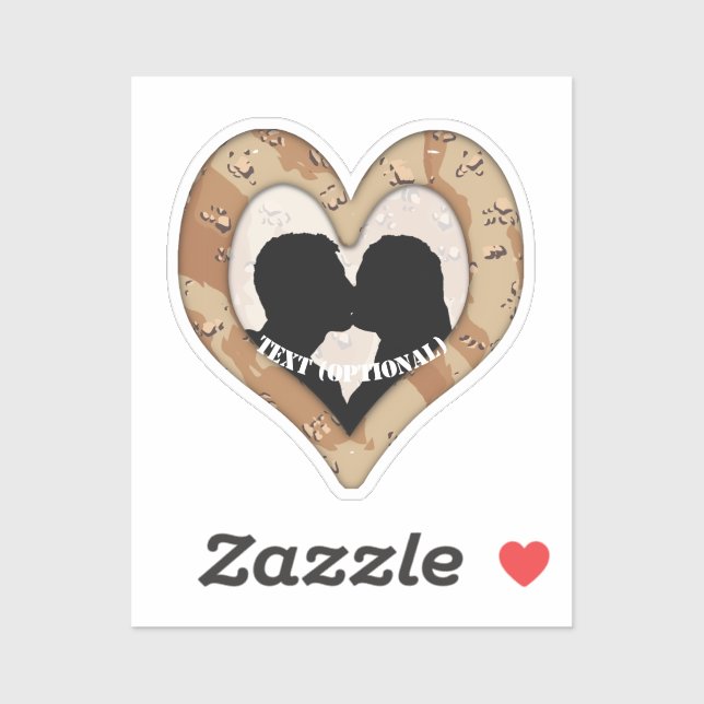 Couple Heart Desert Camouflage (Sheet)