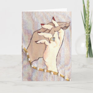 Couple Holding Hands Greeting Card