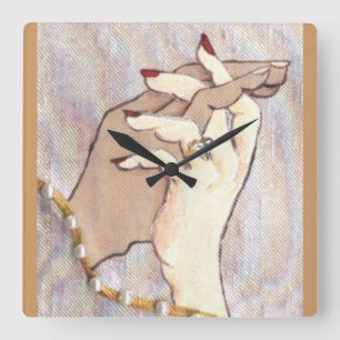 Couple Holding Hands Wall Clock