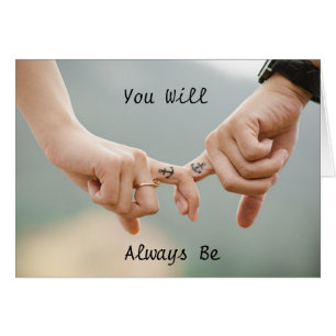Couple Holding Hands "You are my Anchor" card