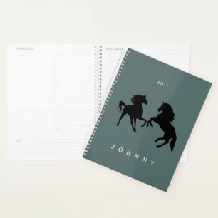 Couple Horse Planner Custom Name, Year and Colours
