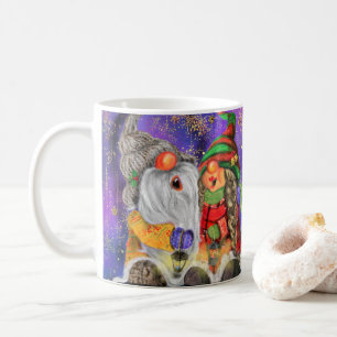 Couple Hugged Gnomes Singing Happy Christmas Song  Coffee Mug