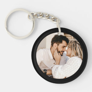 Couple Husband Wife Custom Photo Create your own Key Ring